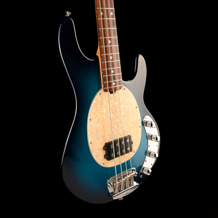Used 2004 Ernie Ball Music Man Stingray 4 Tectonic Blue With OHSC