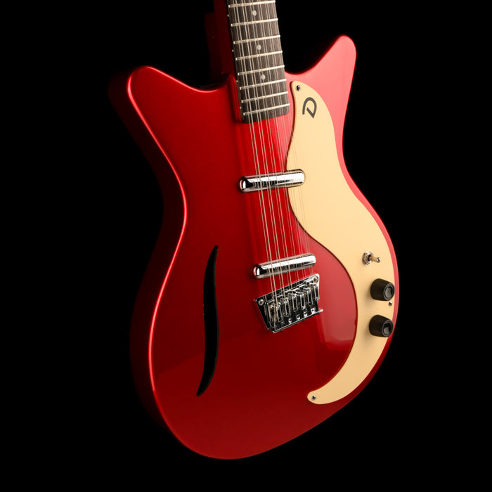 Used Danelectro D59V12 Red Metallic 12-String Electric Guitar With Gig Bag