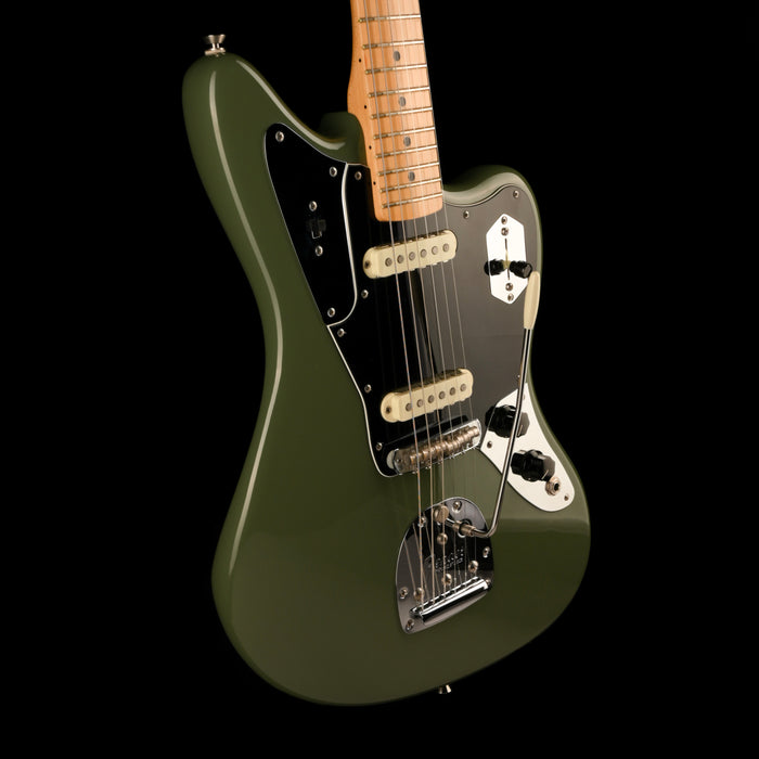 Pre Owned Fender American Professional Jaguar Maple Fingerboard Antique Olive With OHSC
