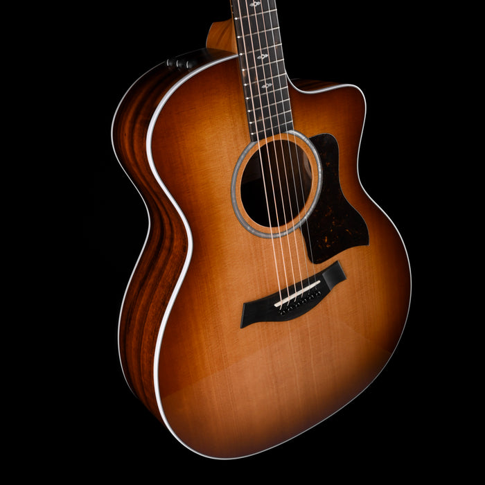 Taylor Special Edition 214ce Tigerwood Shaded Edgeburst Acoustic Electric Guitar With Case