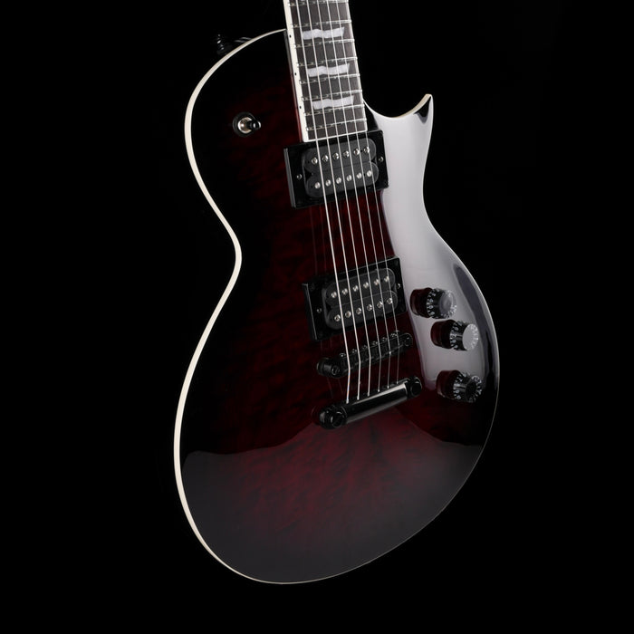 Used ESP LTD EC-256QM See Through Black Cherry Sunburst