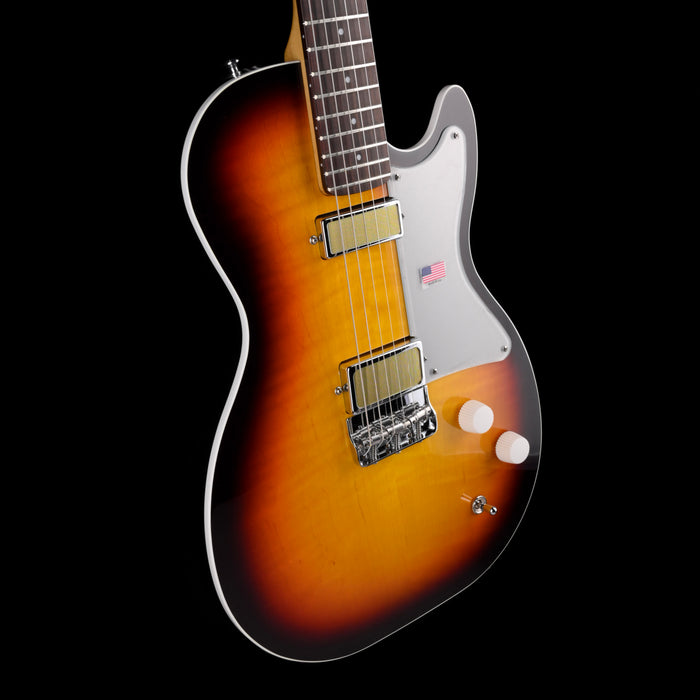 Harmony Factory Special Jupiter Thinline Flame Maple 3 Tone Sunburst With Mono Case - 1 OF 24