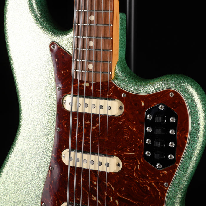 Pre Owned Fender Custom Shop Bass VI NOS Seafoam Sparkle With OHSC