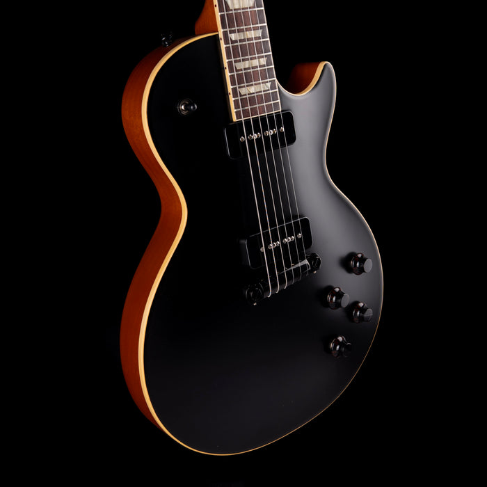 Pre Owned Gibson Mod '54 Les Paul Standard Dual Pickup Smooth Black Satin With OHSC