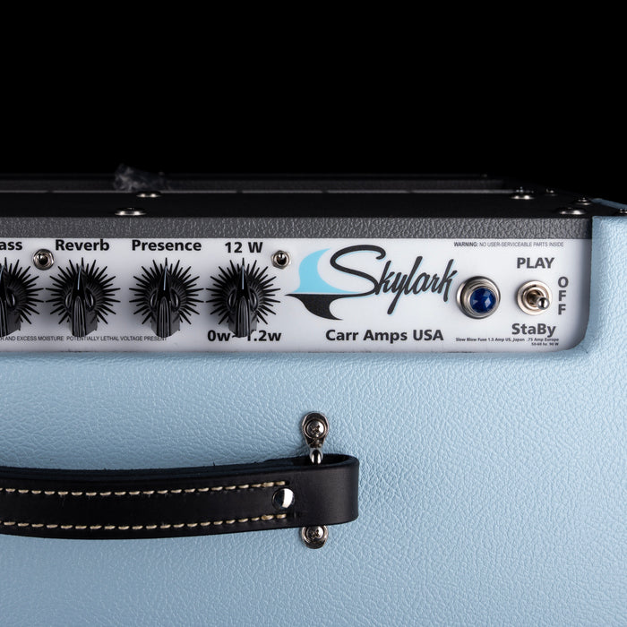 Carr Skylark Special Two-Tone Sonic Blue and Gray Guitar Amp Combo