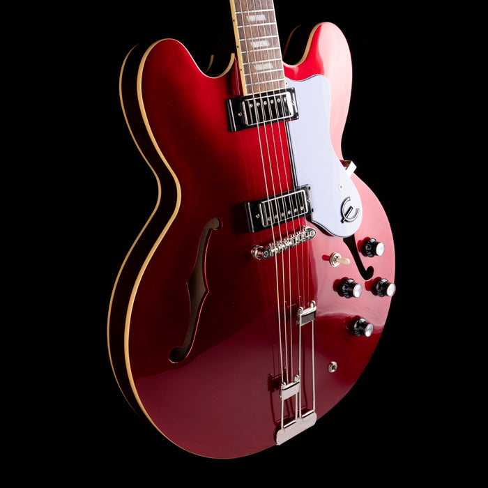 Pre Owned Epiphone Riviera Semi-Hollow Sparkling Burgundy With Gig Bag