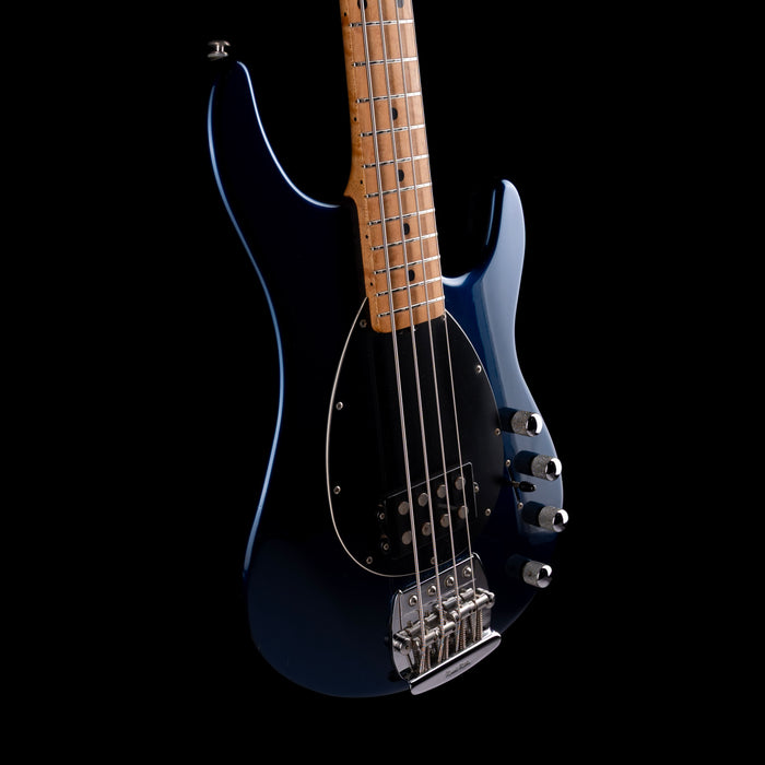Pre Owned 1996 Ernie Ball Music Man Sterling 4 Bass Blue Pearl With Gig Bag