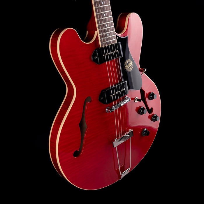 Heritage H-530 Hollow Trans Cherry Electric Guitar with Case