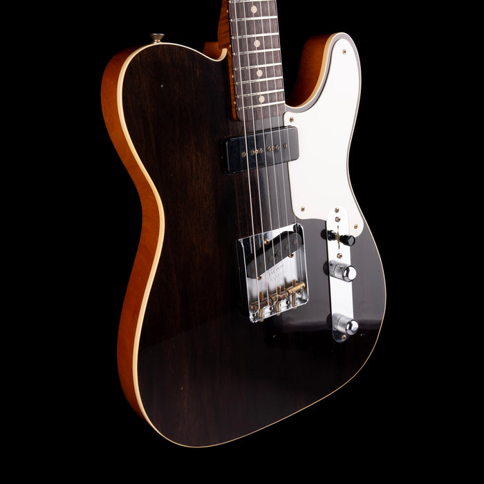 Fender Custom Shop Limited Edition P90 Mahogany Telecaster Journeyman Relic Ebony Transparent