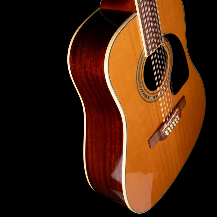 Used Epiphone DR-212 Natural 12-String Acoustic Guitar with Gig Bag