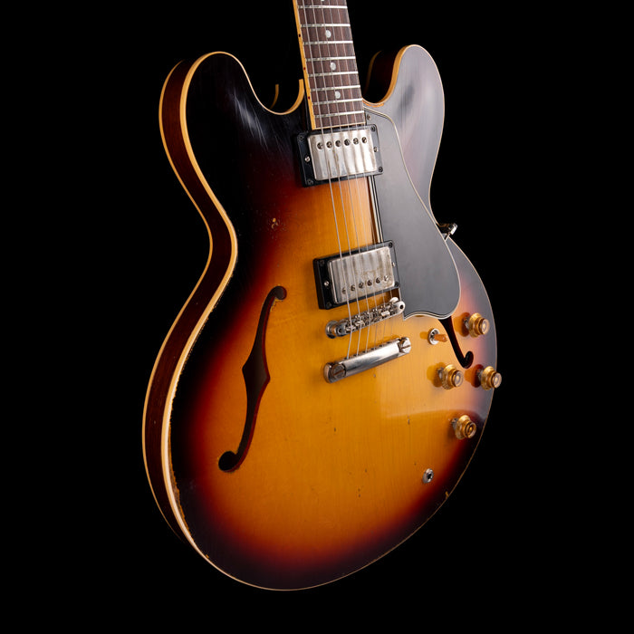 Pre Owned 2021 Gibson Custom Shop Made 2 Measure Tom Murphy 1959 ES-335 Wildwood Spec Heavy Aging Darkburst With OHSC