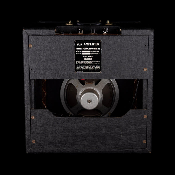 Vintage 1963 Vox AC-4 1x8" Guitar Amp Combo JMI With Original Footswitch Black