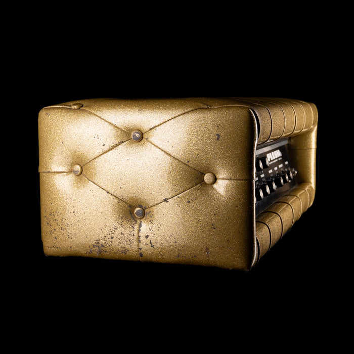 Used Vintage 1960's Plush P1000S Tuck & Roll Gold Tube Guitar Amp Head