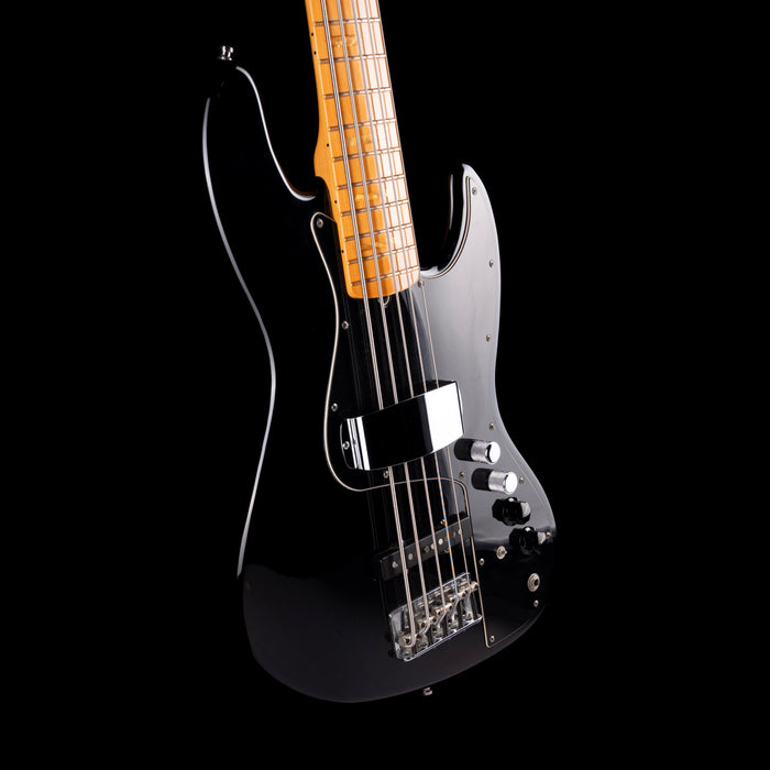 Pre Owned 2005 Fender Marcus Miller Jazz Bass V Black With OHSC
