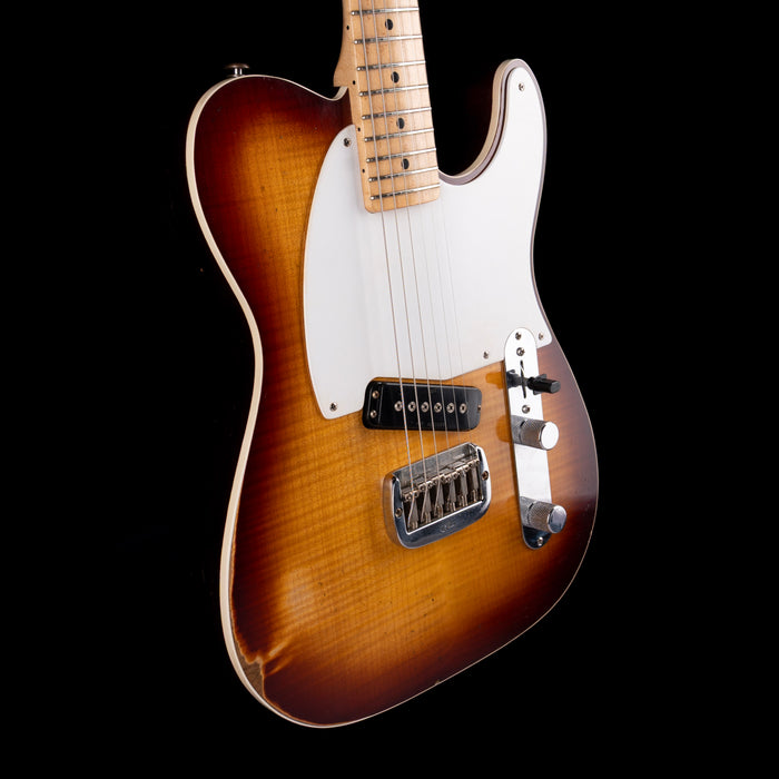 G&L Custom Shop Solamente Mahogany ASAT Tobacco Sunburst Electric Guitar With Soft Case