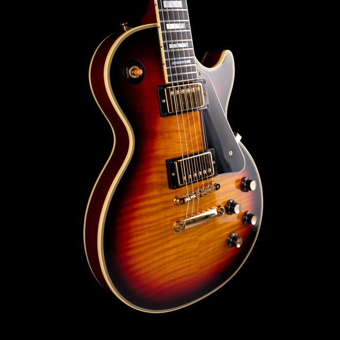 Pre Owned Gibson Custom Shop '68 Reissue Les Paul Custom Figured Tri-Burst With OHSC