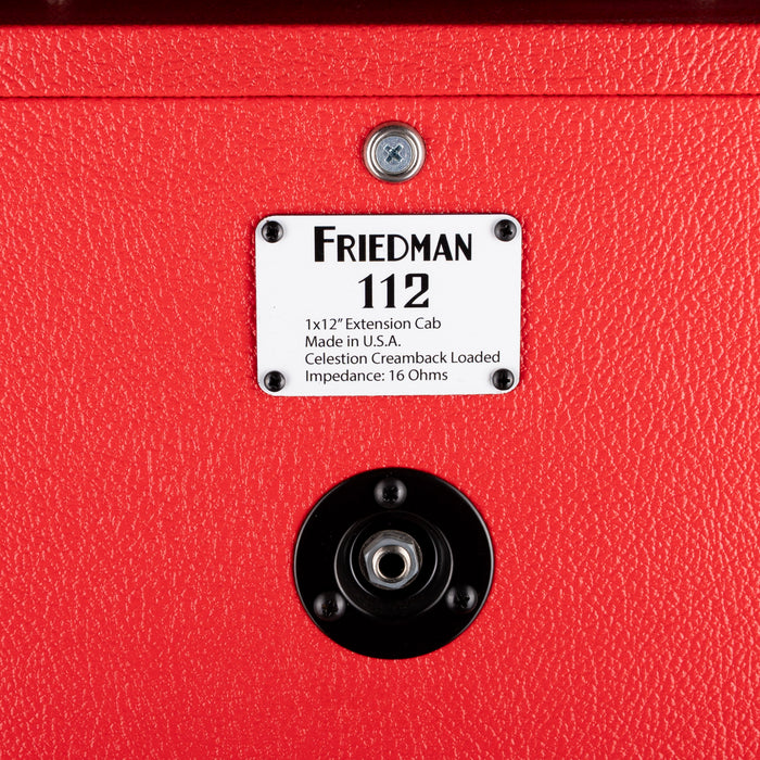 Pre Owned Friedman JEL 112 Jake E. Lee Signature Guitar Amp Cabinet Red