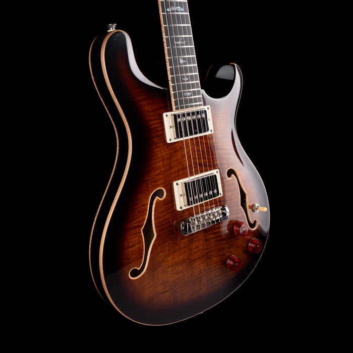 Pre Owned 2024 PRS SE Hollowbody II Piezo Orange Tiger Smokeburst With OHSC