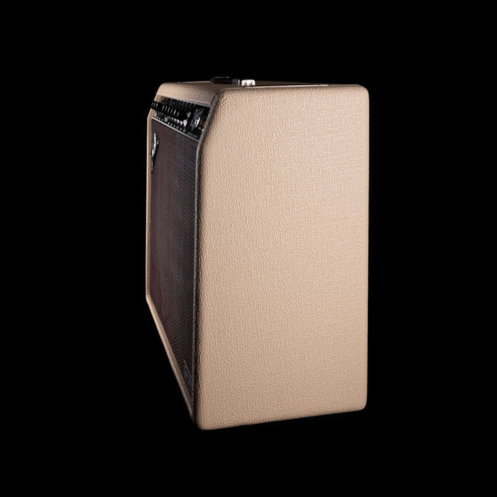 Used Fender Tone Master Deluxe Reverb Blonde Guitar Amp Combo With Cover