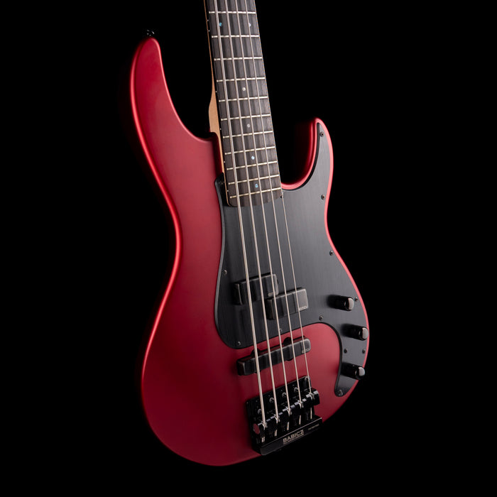 vPre Owned ESP LTD AP-5 5-String Bass in Metallic Red With OHSC