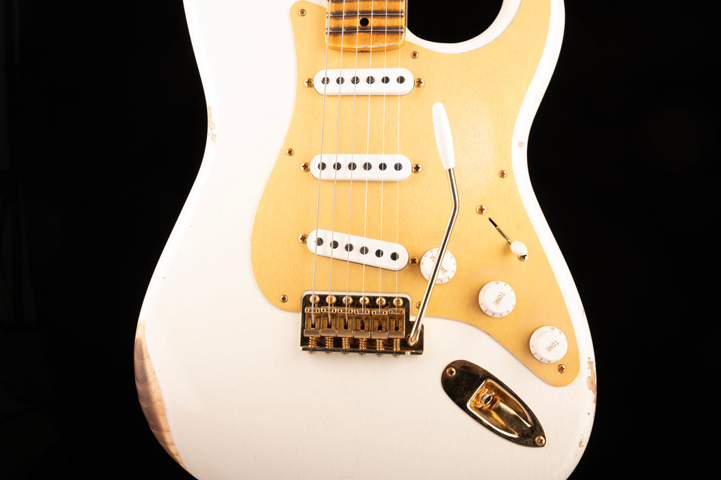 Fender Custom Shop Limited Edition 1954 Stratocaster Relic Faded Aged Olympic White
