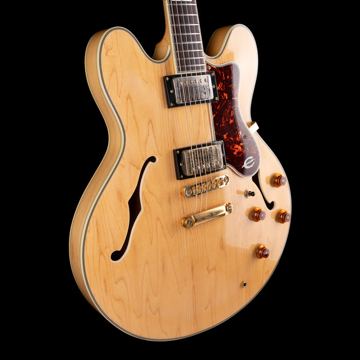 Used 1990's Epiphone Sheraton II Natural with OHSC