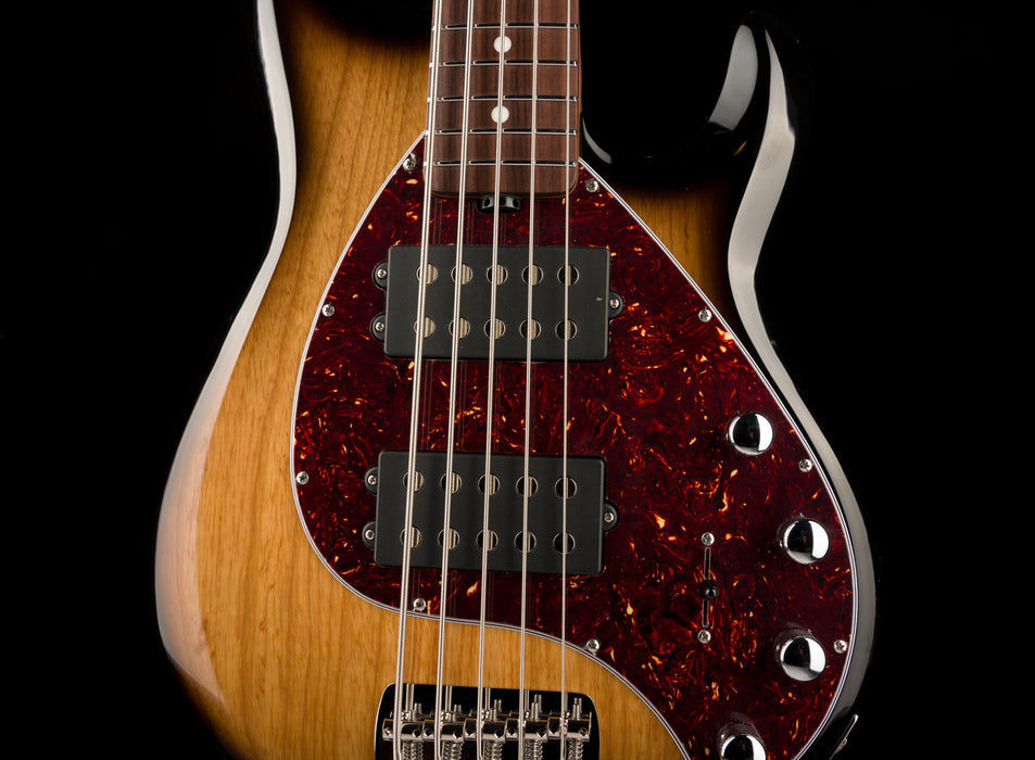 Ernie Ball Music Man StingRay Special 5 HH Bass Burnt Ends Roasted Maple With Case