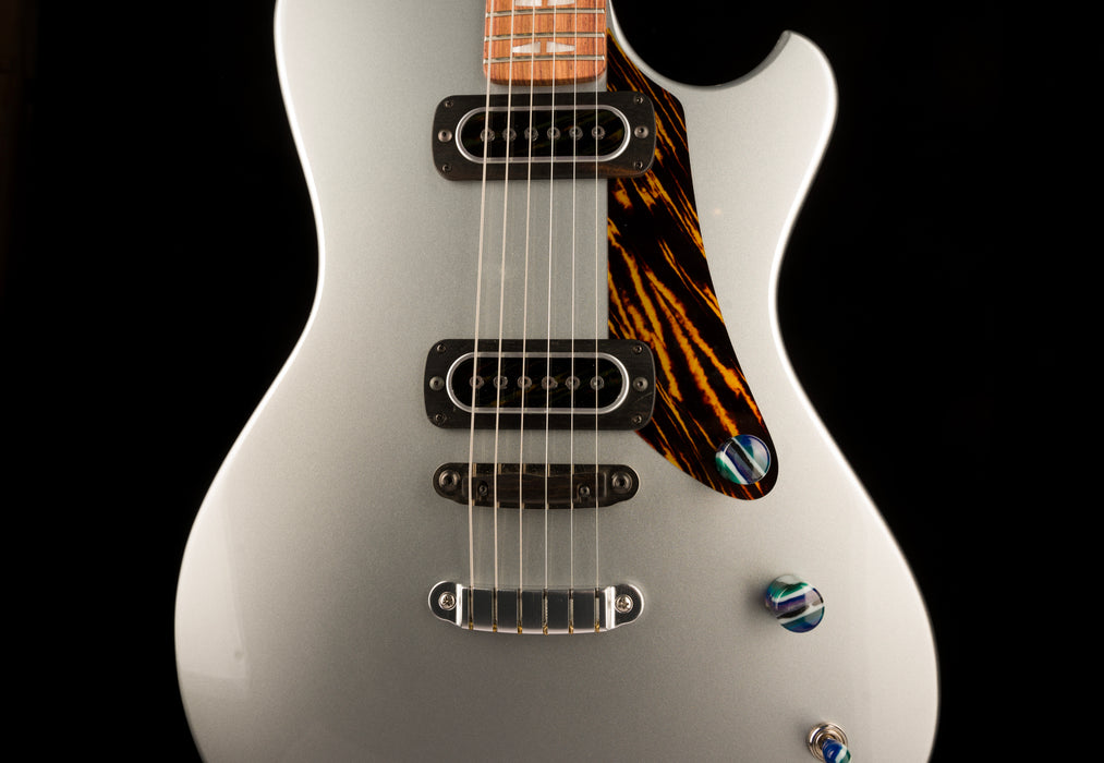 Powers Electric A Type Hardtail Dolomite Silver with Softshell Case