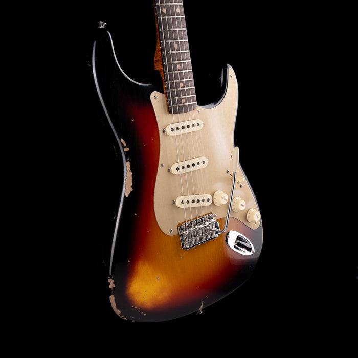 Fender Custom Shop Roasted 1960 Stratocaster Relic Birdseye Maple Faded 3-Tone Sunburst