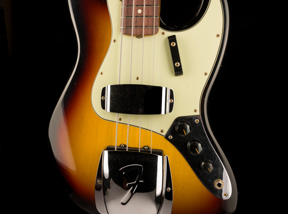 Fender Custom Shop 1964 Jazz Bass Journeyman Relic Super Faded Aged 3-Tone Sunburst