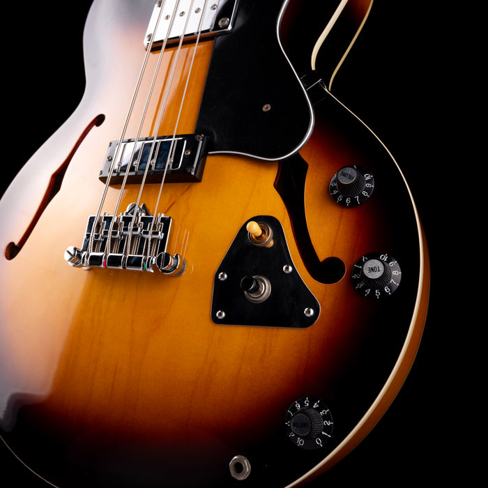 Pre Owned 1999 Epiphone Rivoli II Bass Vintage Sunburst With Gig Bag