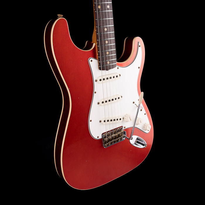 Used 2021 Fender Custom Shop Limited Edition Double-Bound Stratocaster Journeyman Relic Aged Candy Tangerine with Case