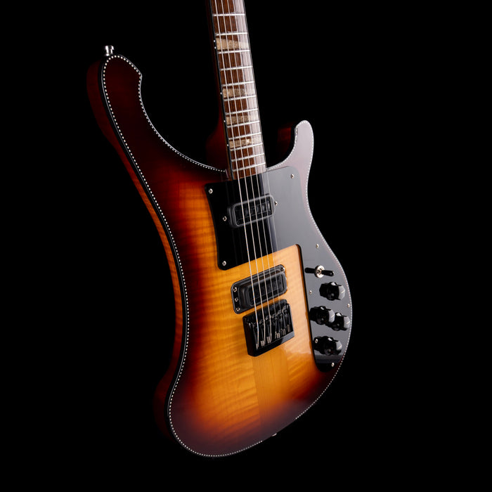 Pre Owned 2022 Rickenbacker Limited Edition 90th Anniversary 480XC TBG TobaccoGlo Guitar With OHSC