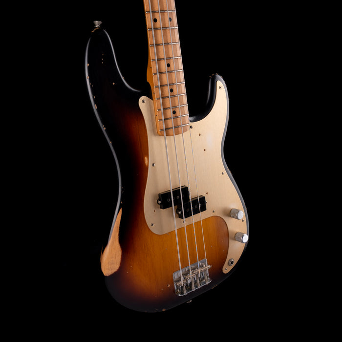 Used 2009 Fender Road Worn 50's Precision Bass 2-Tone Sunburst