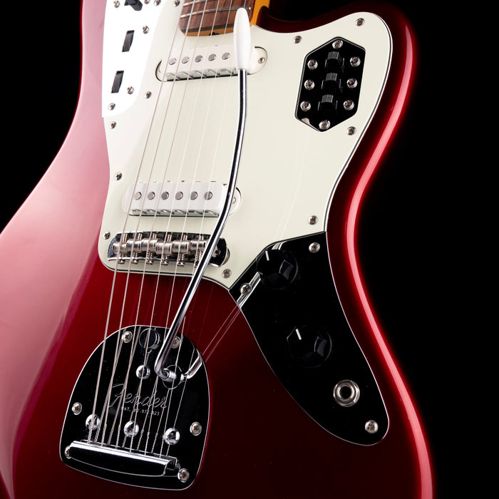 Pre-Owned 2013 Fender MIJ '66 Reissue Jaguar Candy Apple Red With Case