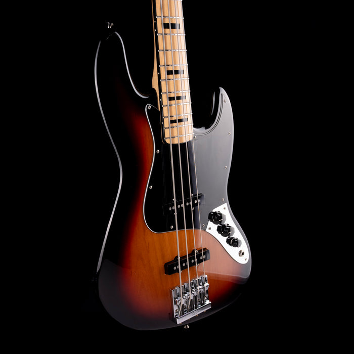 Used 2020 Fender Geddy Lee Jazz Bass 3-Tone Sunburst With Gig Bag