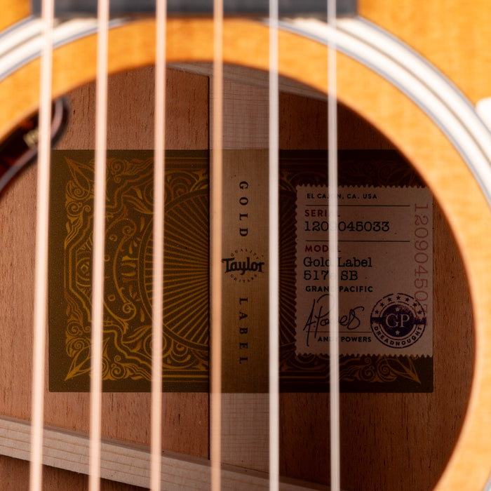 Taylor Gold Label 517e Shaded Edgeburst Acoustic Electric Guitar with Case