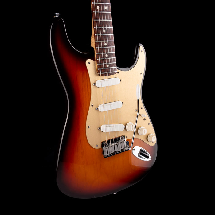 Pre Owned 1996 Fender 50th Anniversary Stratocaster Plus 3-Tone Brown Sunburst with Case