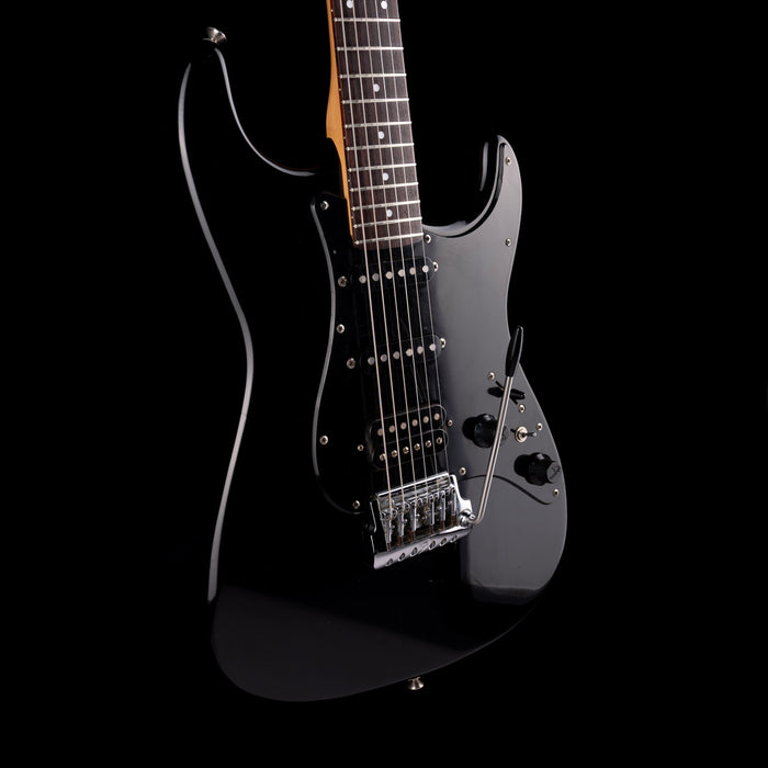 Pre Owned 1986 Fender Made In Japan Contemporary Stratocaster HSS Black With HSC
