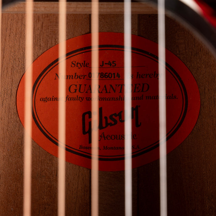 Pre Owned 2006 Gibson J-45 Sunburst Acoustic Guitar With OHSC