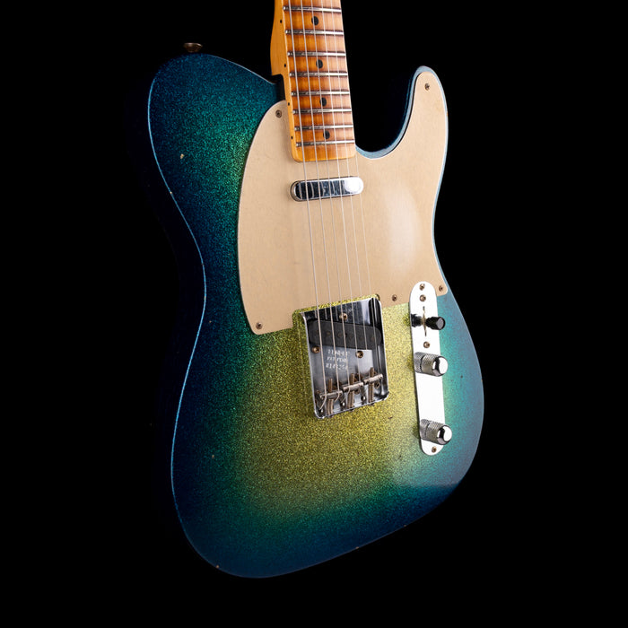 Fender Custom Shop 1958 Telecaster Journeyman Relic Surf Green Sparkle Burst With Case