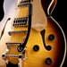 Gretsch Broadkaster Jr. LX Figured Center Block Caramel Dawn with Case