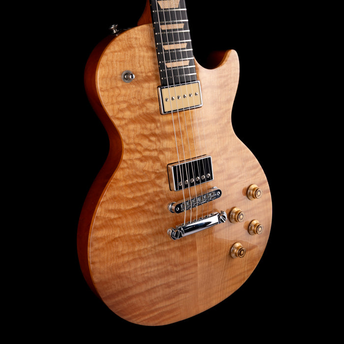 Pre Owned 2008 Gibson Limited Edition Guitar Of The Month Les Paul Push Tone Antique Natural With OHSC