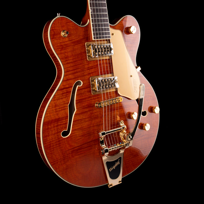 Used 2025 Gretsch Limited Edition Electromatic Flame Okoume Broadkaster Roundup Orange