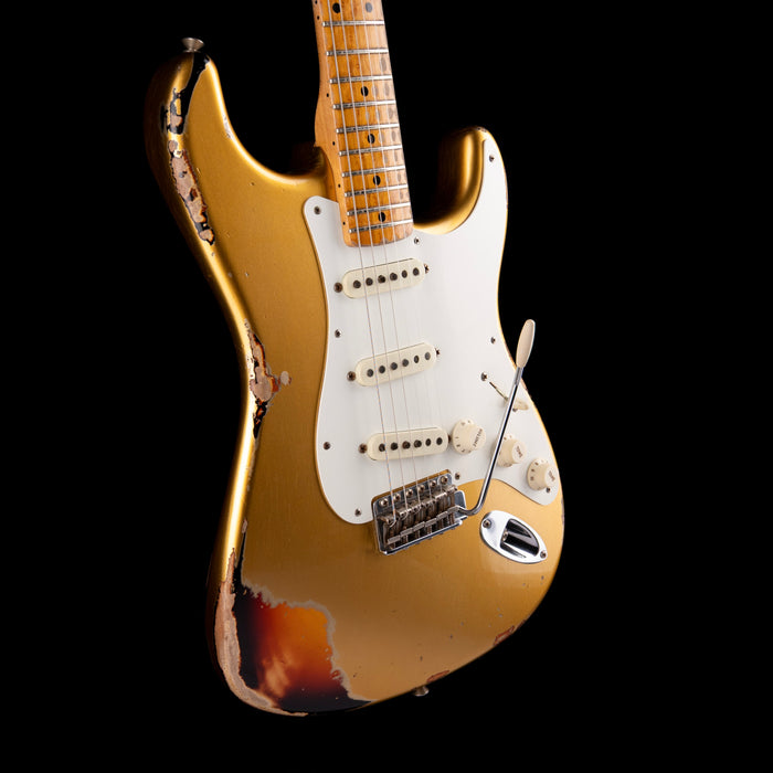 Used 2016 Fender Custom Shop Limited Edition Heavy Relic Mischief Maker Aged Aztec Gold With OHSC