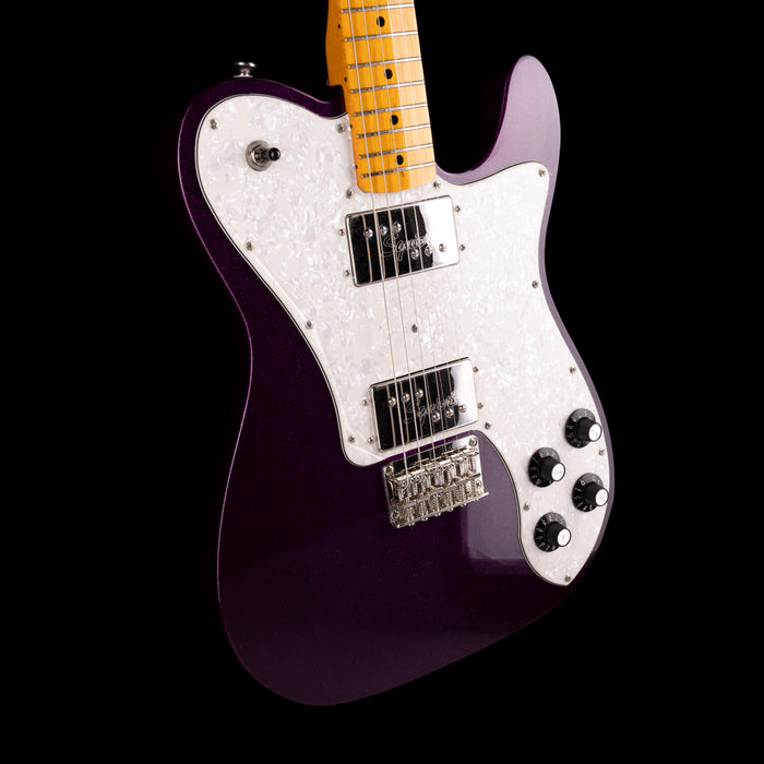 Used Squier Limited Edition Classic Vibe Telecaster Deluxe Purple Sparkle With Gig Bag
