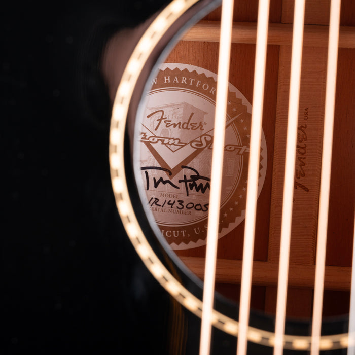 Pre-Owned Fender Custom Shop Limited Edition Tom Petty Kingman Signature Acoustic Black With OHSC