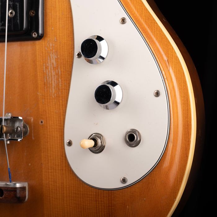 Vintage 60's Mosrite Joe Maphis Bass Natural With OHSC