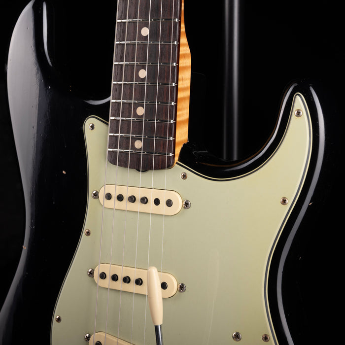Used 2023 Fender Custom Shop 1962 Strat Journeyman Relic - Black  With OHSC