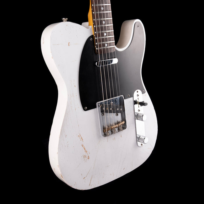 Pre Owned Partscaster T-Style Worn White Kuwabara Pickups With Gig Bag